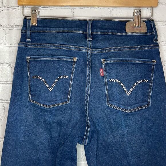 Levi’s Women’s 512 Bootcut Perfectly Slimming Jeans embellished pockets size 5M - Picture 4 of 7